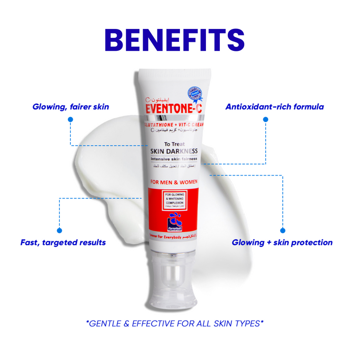 Eventone-C Cream - Skin Whitening & Brightening Formula (Both for Men & Women)